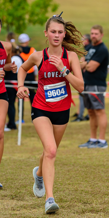 Ineke van Rensburg at the UIL Conference 5A District 10 XC Championships