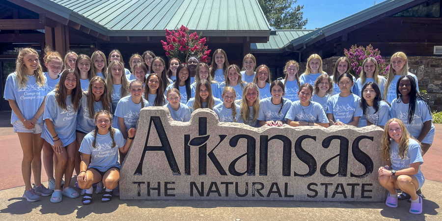 girls mixing it up at camp in Compton AR girls mixing it up at camp in Compton AR