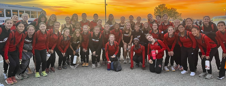 JV girls arriving at Rick Neill Memorial Invitational JV girls returning from Rick Neill Memorial Invitational