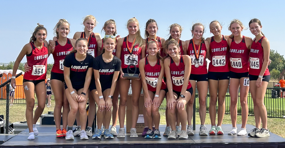 Varsity girls with 1st place trophy and medals at OSU Cowboy Jamboree Varsity girls with 1st place trophy and medals at OSU Cowboy Jamboree