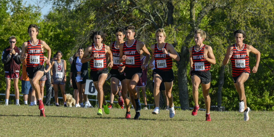 start of the Varsity Boys Championship race start of the Varsity Boys Championship race