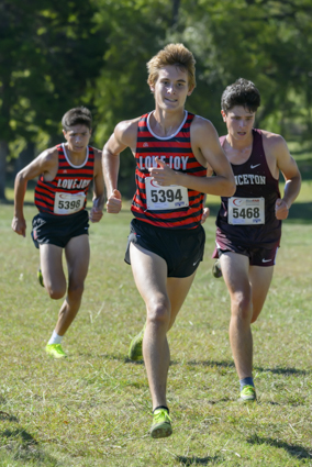 Adam Morefield ahead of Ty Muaina and a Princeton runner Adam Morefield ahead of Ty Muaina and a Princeton runner