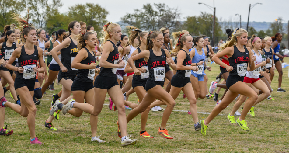 start of the 5A Girls Championship race