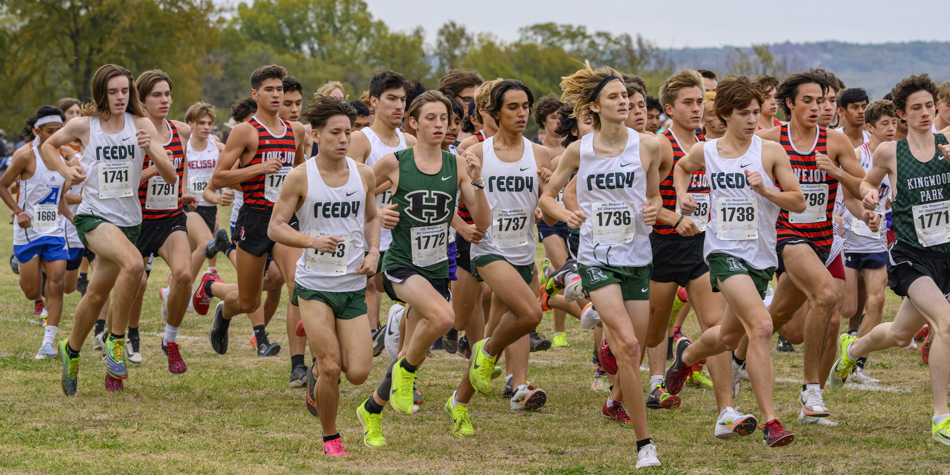 start of the 5A Boys Championship race