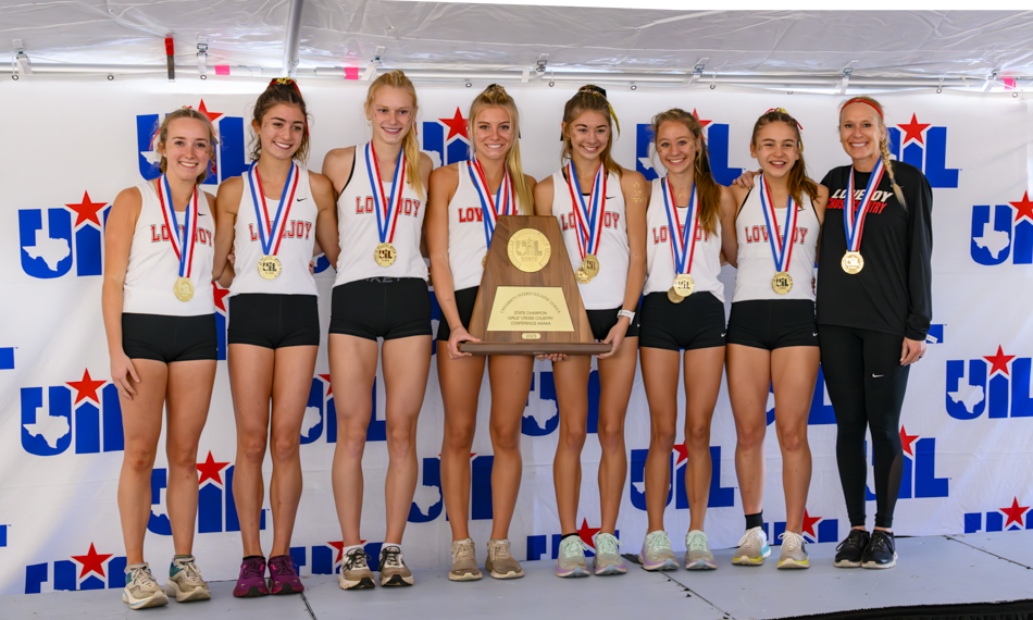 Lovejoy girls and their 3rd Championship trophy in 3 years