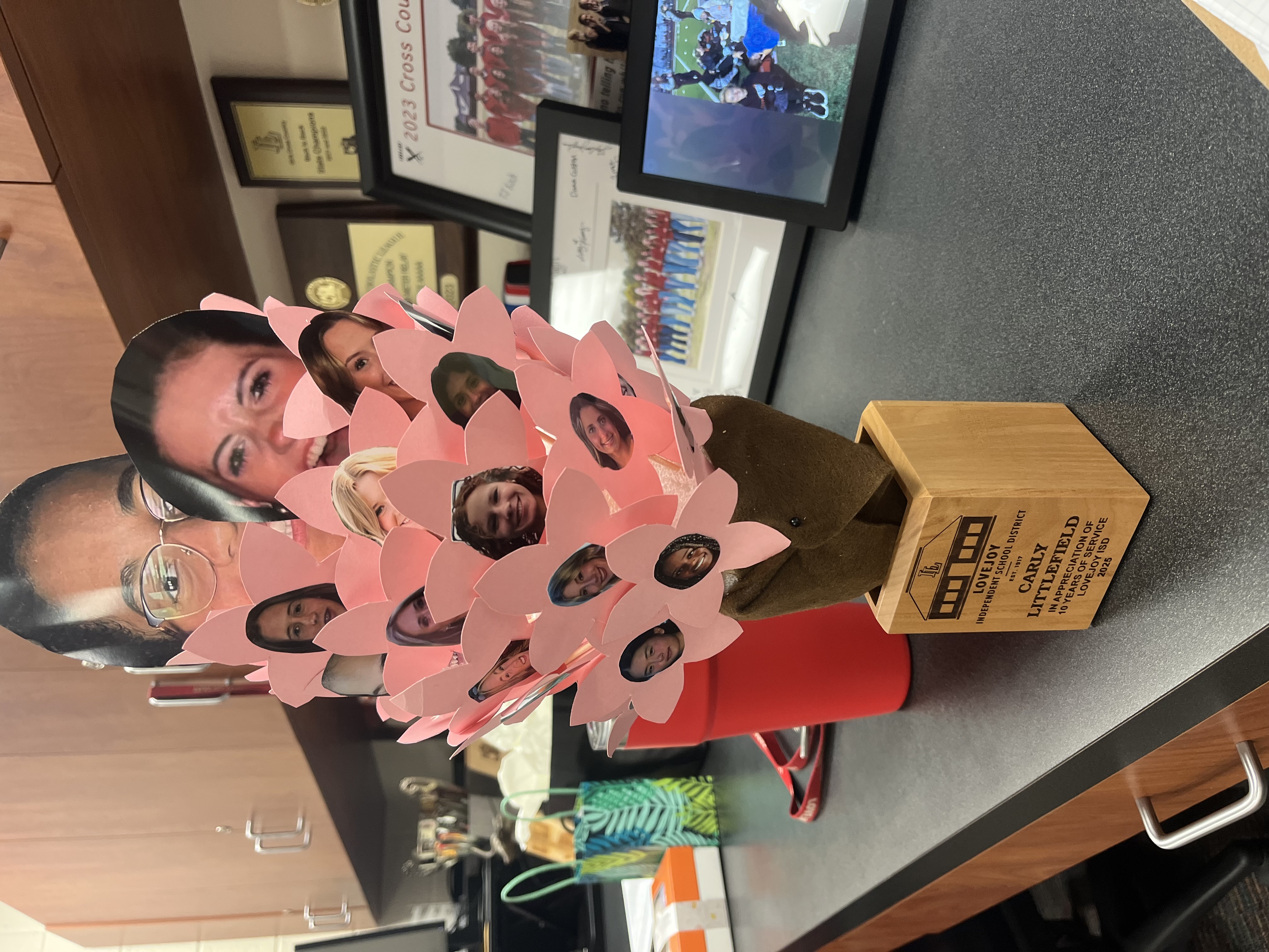 Coach Littlefield's birthday gift from the XC girls Coach Littlefield's birthday gift from the XC girls