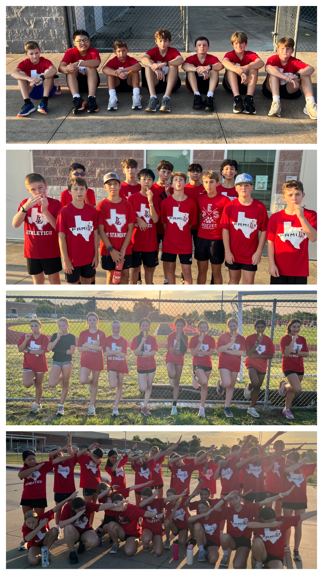 WSMS harriers at Popsicle Practice WSMS harriers at Popsicle Practice