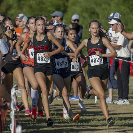 Emily Armstrong and Camryn Benson lead off the race
