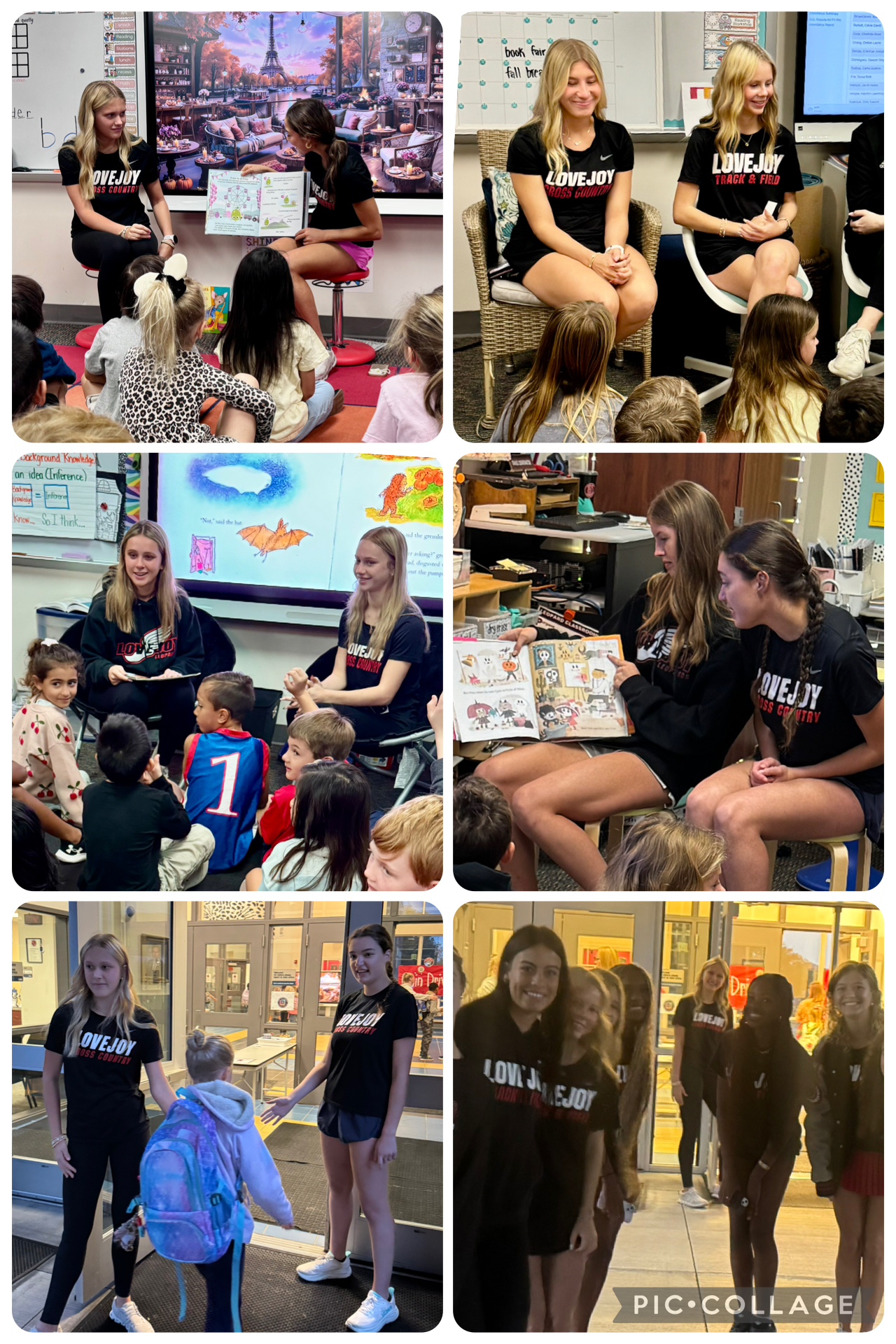 Reading with the Leopards at Puster Elementary