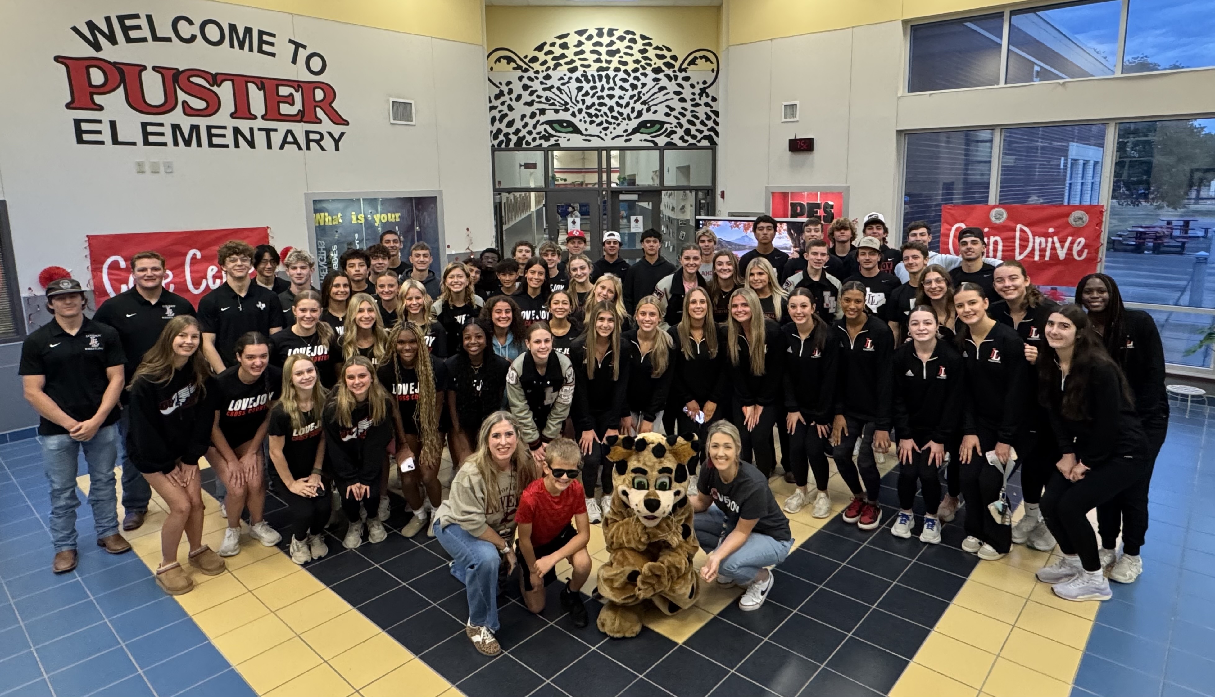 Reading with the Leopards at Puster Elementary