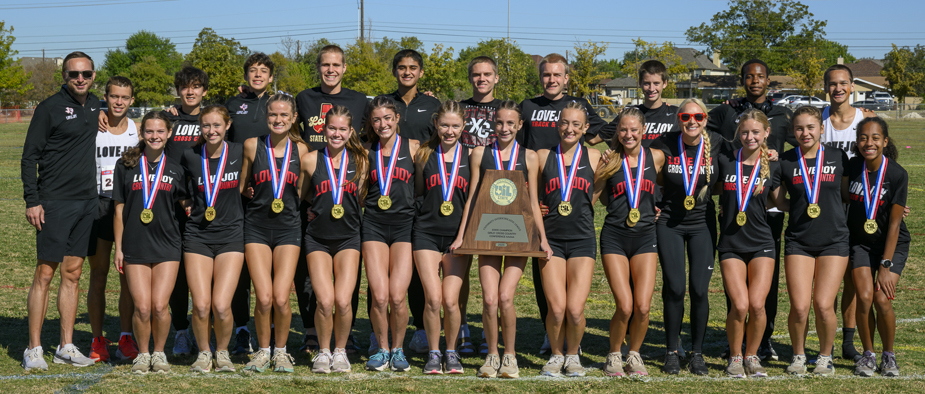 the 2025 Lovejoy High School State XC Team