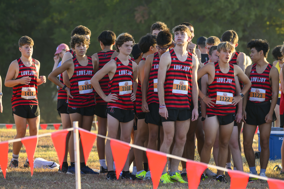 Lovejoy JV boys relaxing before their race starts