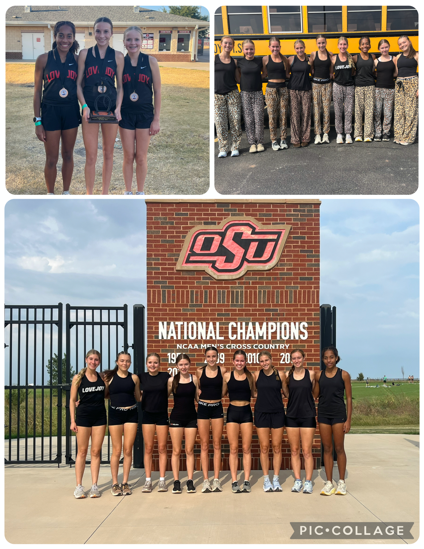 (1) meet medalists, (2) team, (3) team at OSU