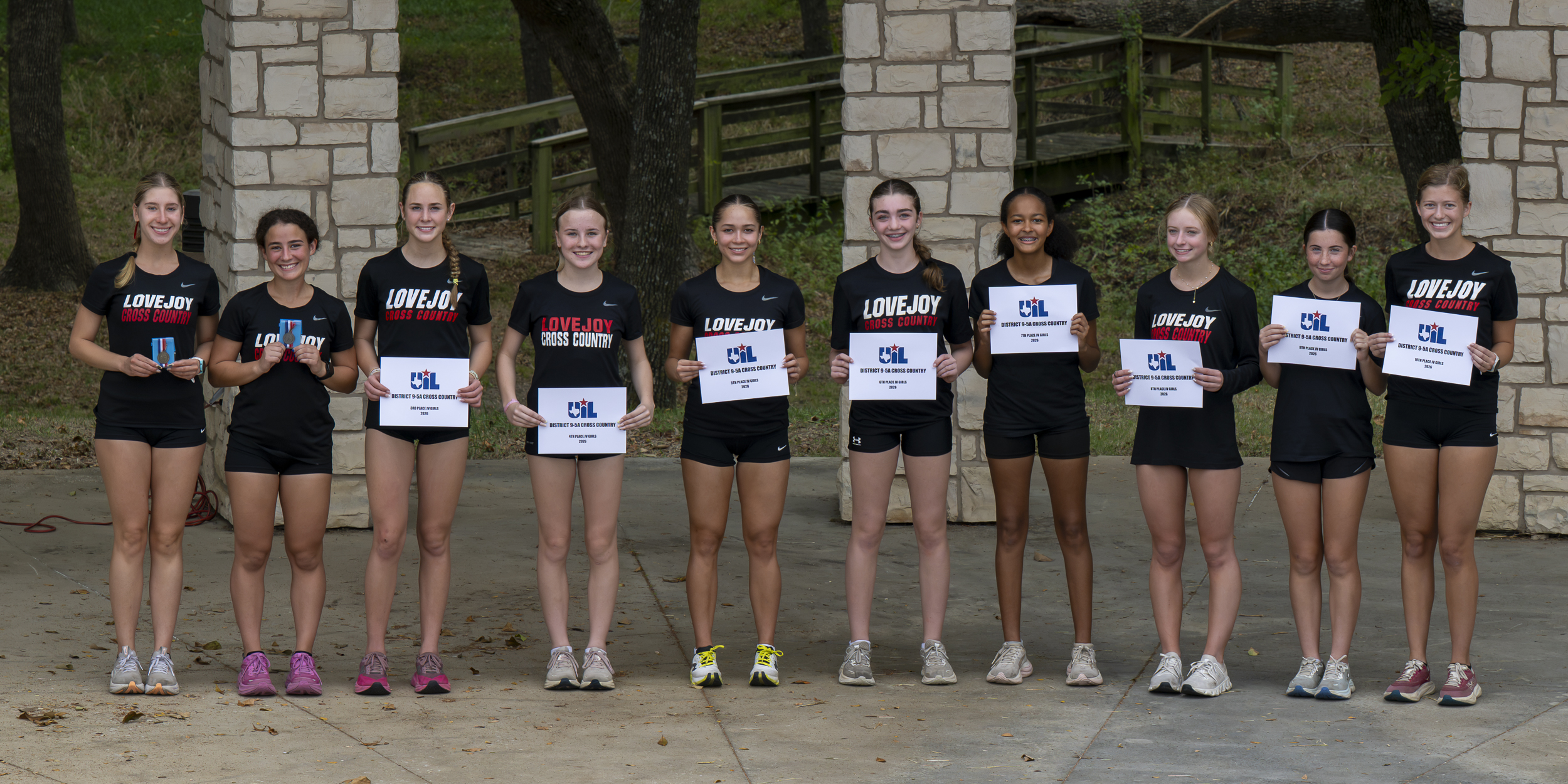 Lovejoy swept the top-10 JV finishers medals/awards