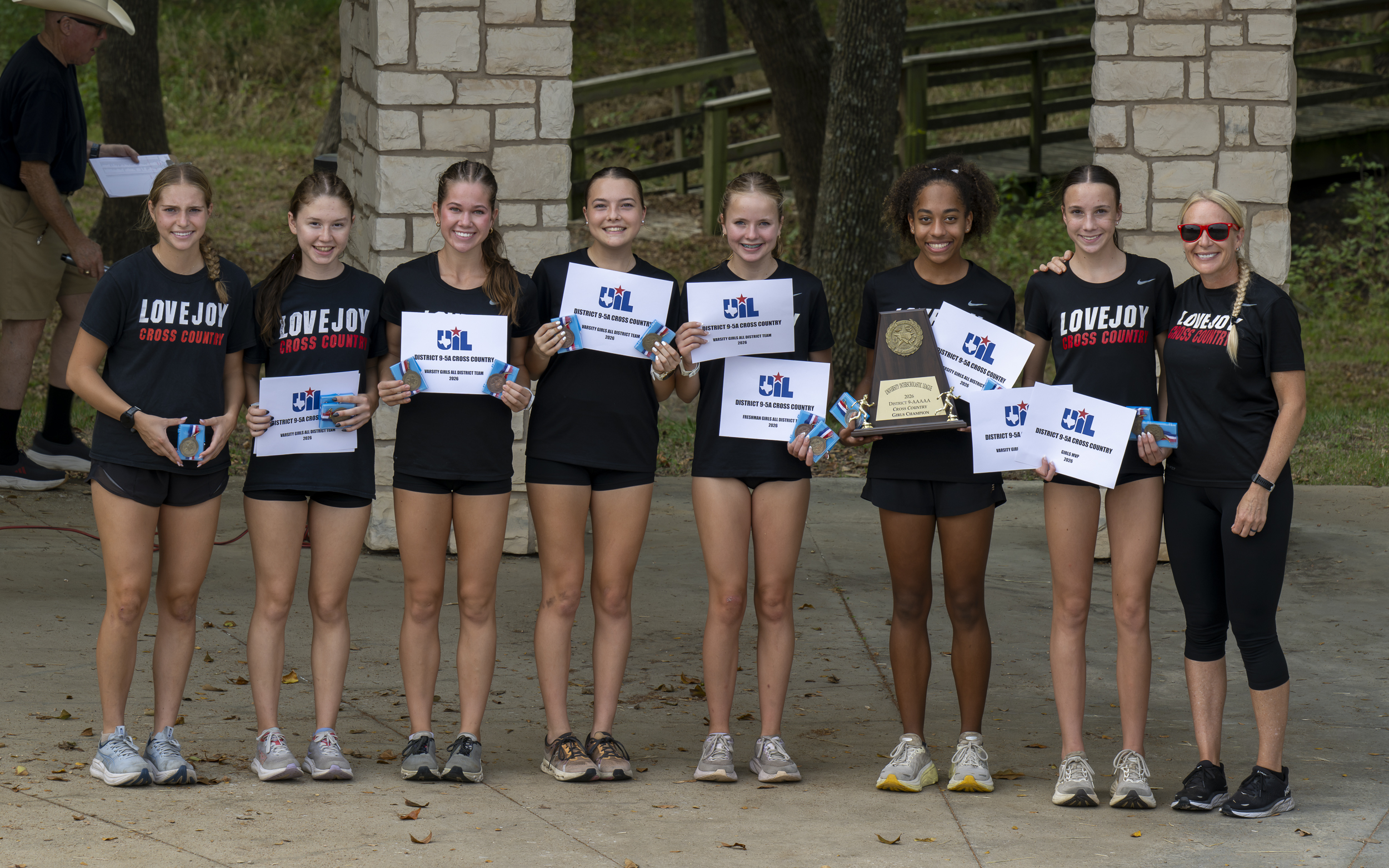 2026 UIL District 9-5A XC Champion Varsity Girls
